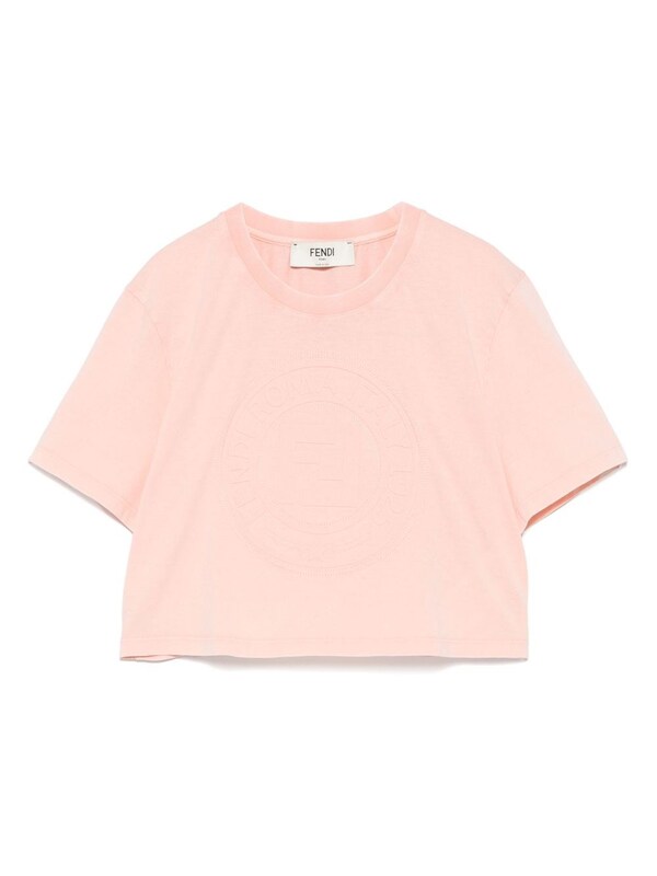  Fendi Fendi Logo Cotton T-shirt 