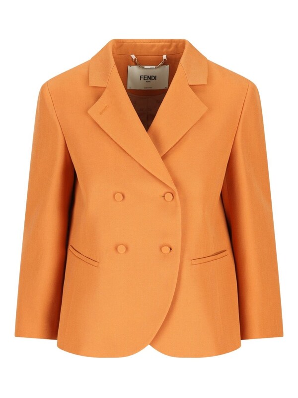  Fendi Fendi Wool Double-breasted Jacket 