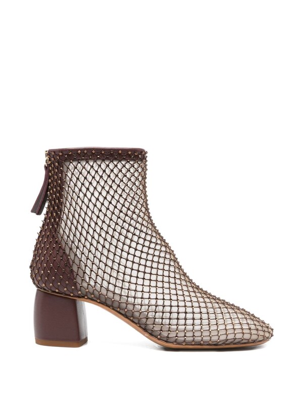  Forte Forte Forte Forte Strass Mesh Ankle Boots 
