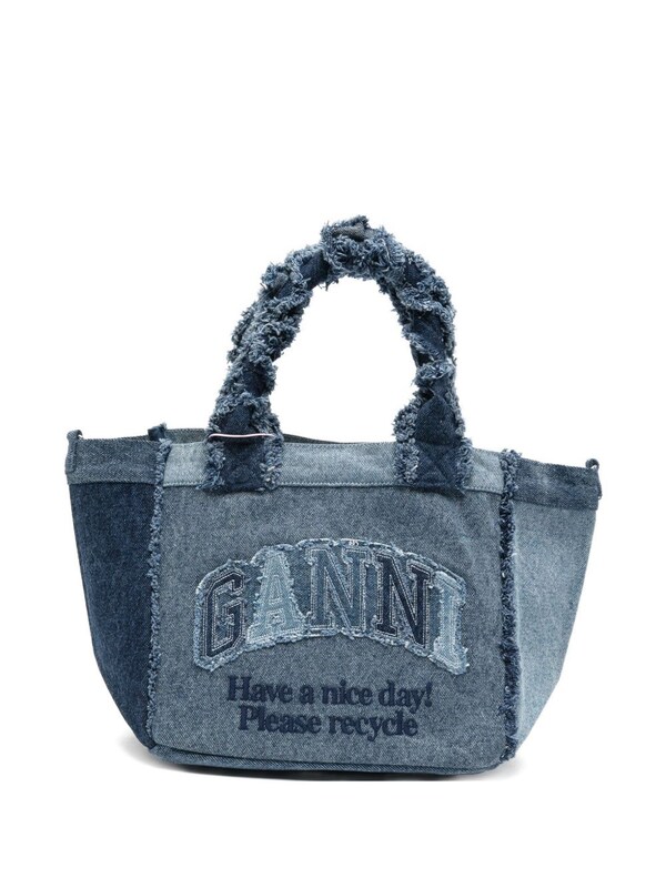 Ganni Ganni Denim Small Tote Bag 