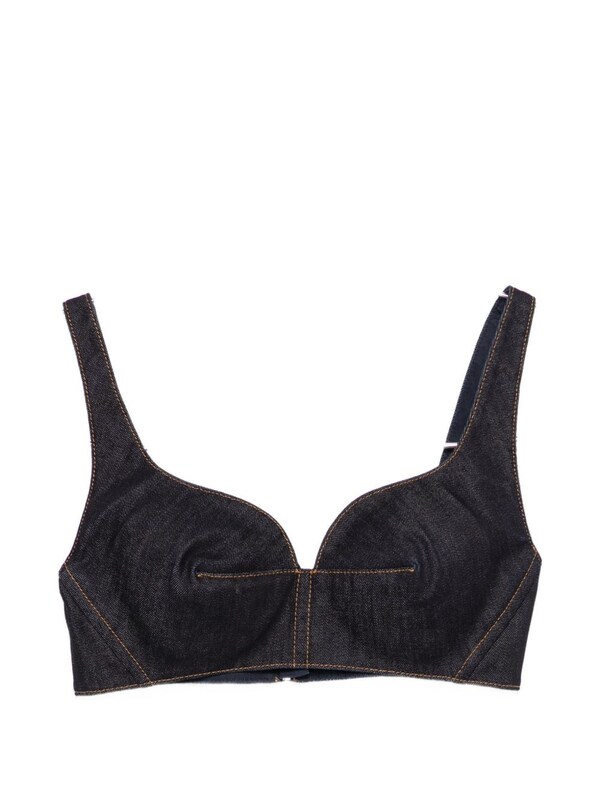  Givenchy Givenchy Denim Cotton Bra Top 
