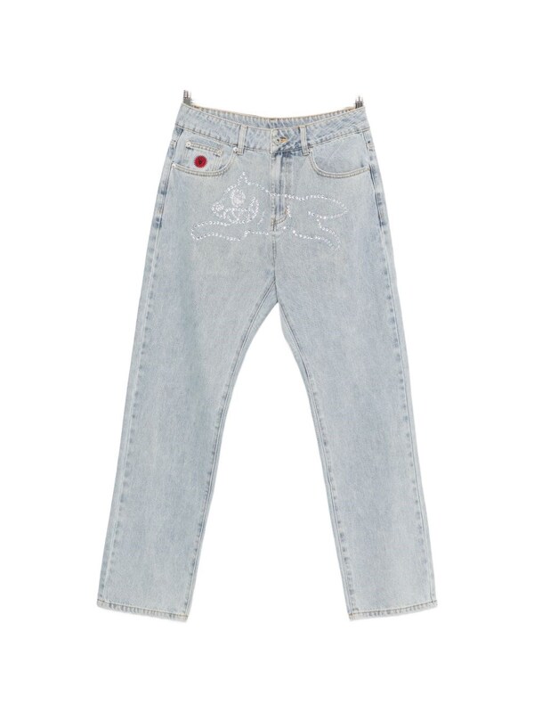  Icecream Icecream Crystal Running Dog Denim Jeans 