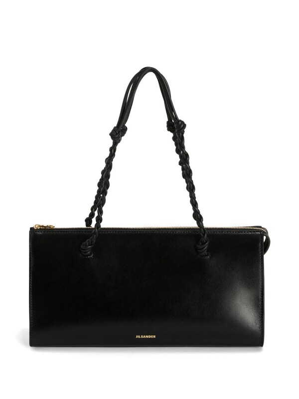  Jil Sander Jil Sander Tangle Leather Shoulder Bag 