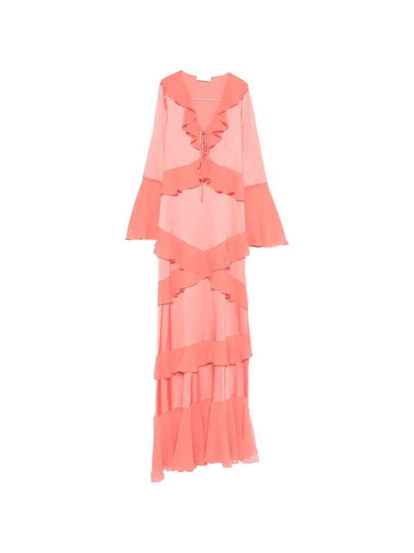  Les Filles D'eva Les Filles D'eva Long Dress With Ruffles 