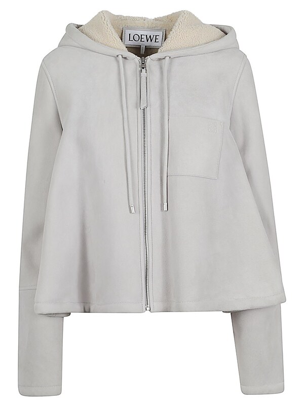  Loewe Loewe Leather Hooded Jacket 