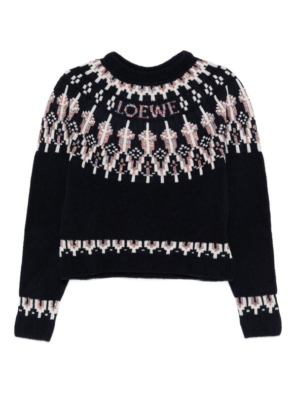  Loewe Loewe Wool Blend Crewneck Sweater 