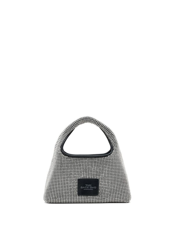  Marc Jacobs Marc Jacobs The Sack Crystal Embellished Mini Hobo Bag 