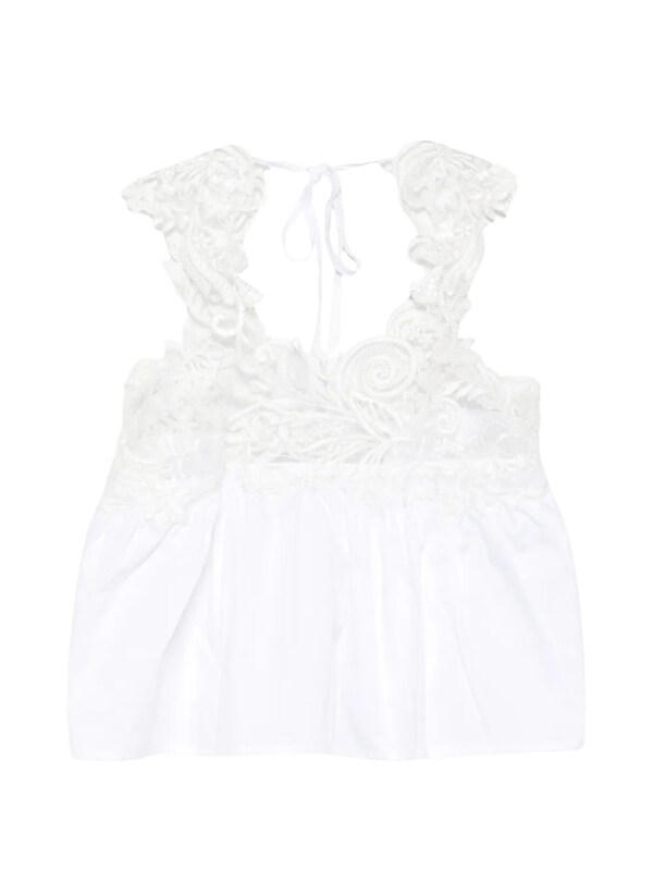  Maurizio Maurizio Lace-detail Top 