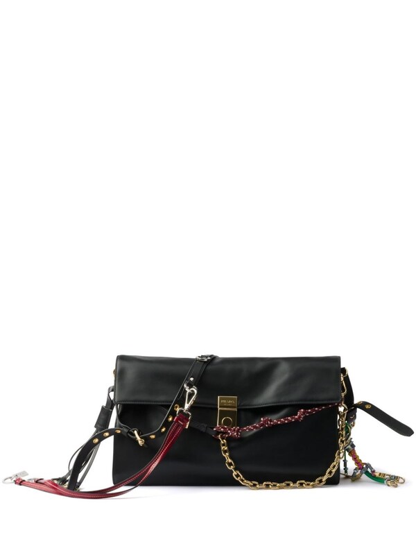  Prada Prada Prada Soft Sound Large Leather Shoulder Bag 