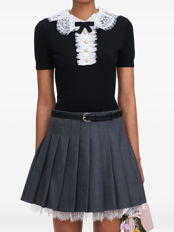  Self Portrait Self Portrait Lace Collar Top 
