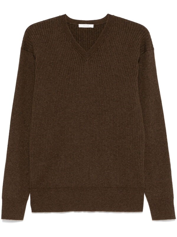  The Row The Row Cashmere Blend V-necked Sweater 