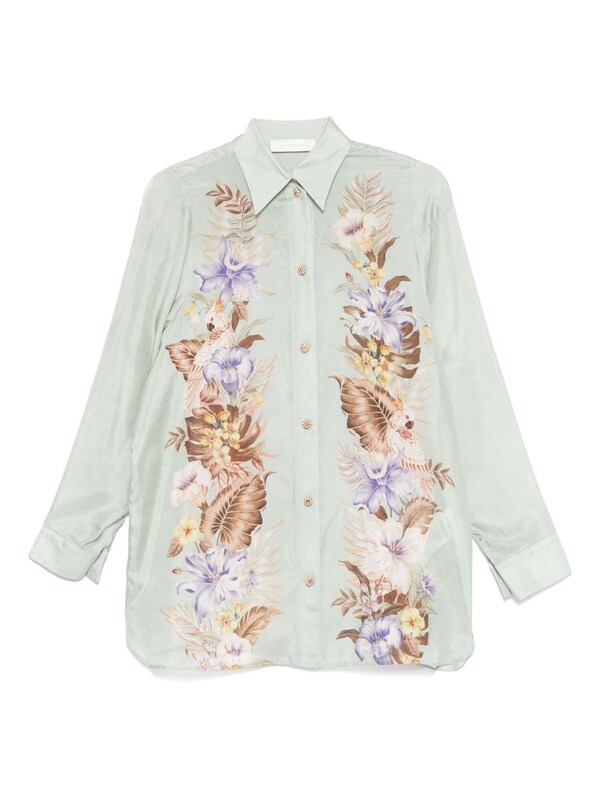  Zimmermann Zimmermann Coco Printed Silk Shirt 