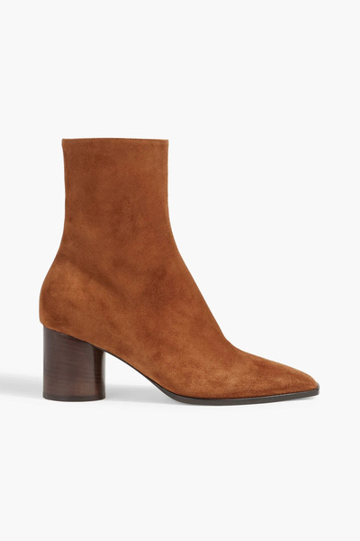  Ferragamo - Pampero Suede Ankle Boots - Brown - Us 7 
