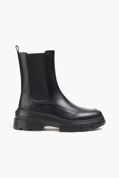  Stuart Weitzman - Noho Leather Chelsea Boots - Black - Us 7.5 