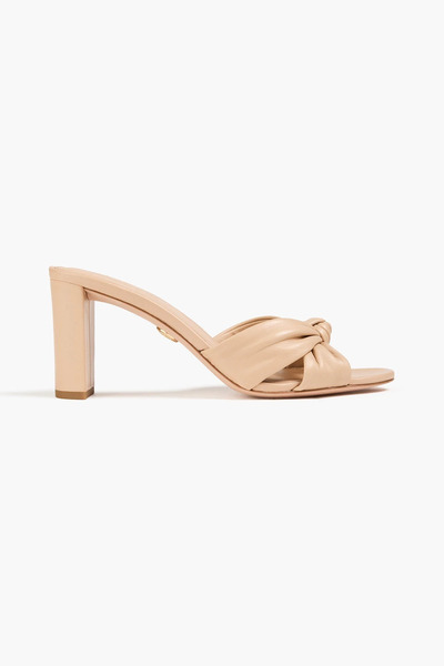  Veronica Beard - Twisted Leather Mules - Neutral - Us 6 